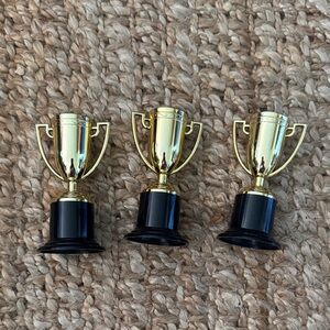 Gold Mini Trophy Set